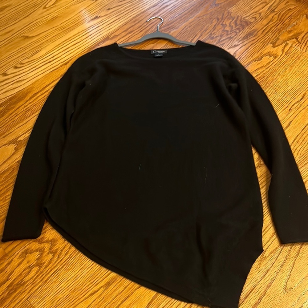 C by Bloomingdale’s Woman’s Black Cashmere Sweater Size M